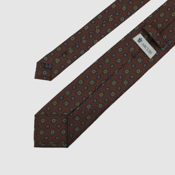 Rust 3-Fold Silk Tie