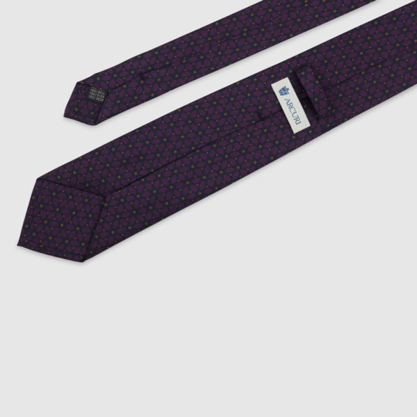 Bordeaux 3-Fold Silk Tie