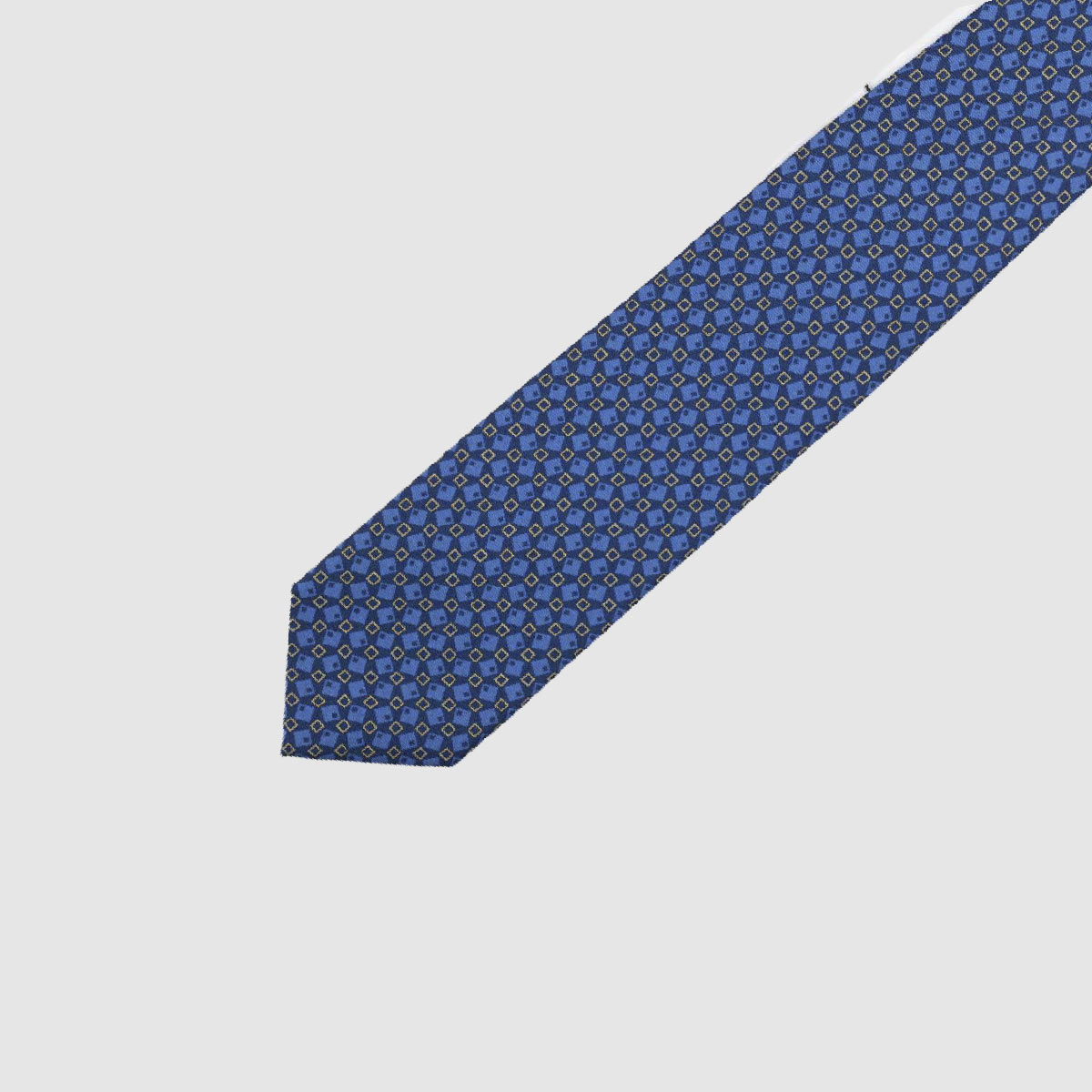 Blue 3-Fold Silk Tie with Blue fantasy Arcuri on sale 2022 2