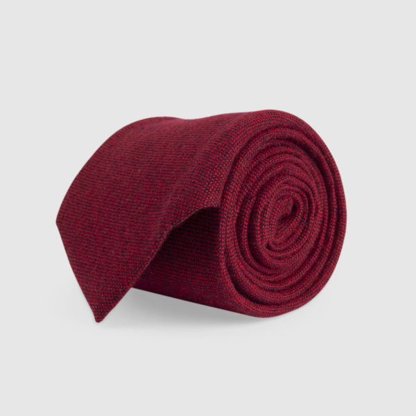 Red 3-Fold Cashmere Tie