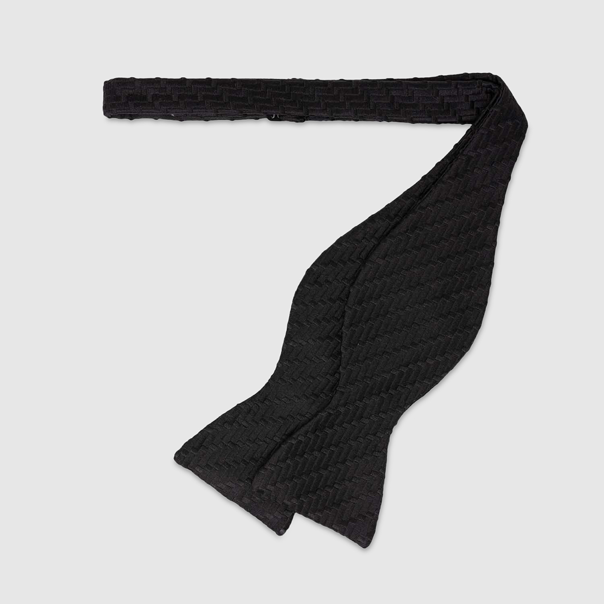 Black squares Pattern Self-Tie Silk Bow Tie Serà Fine Silk on sale 2022