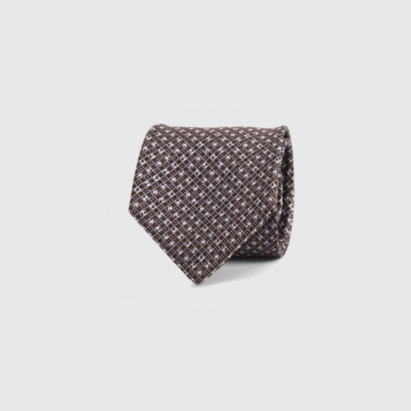 Cravatta di seta in Spice Micro