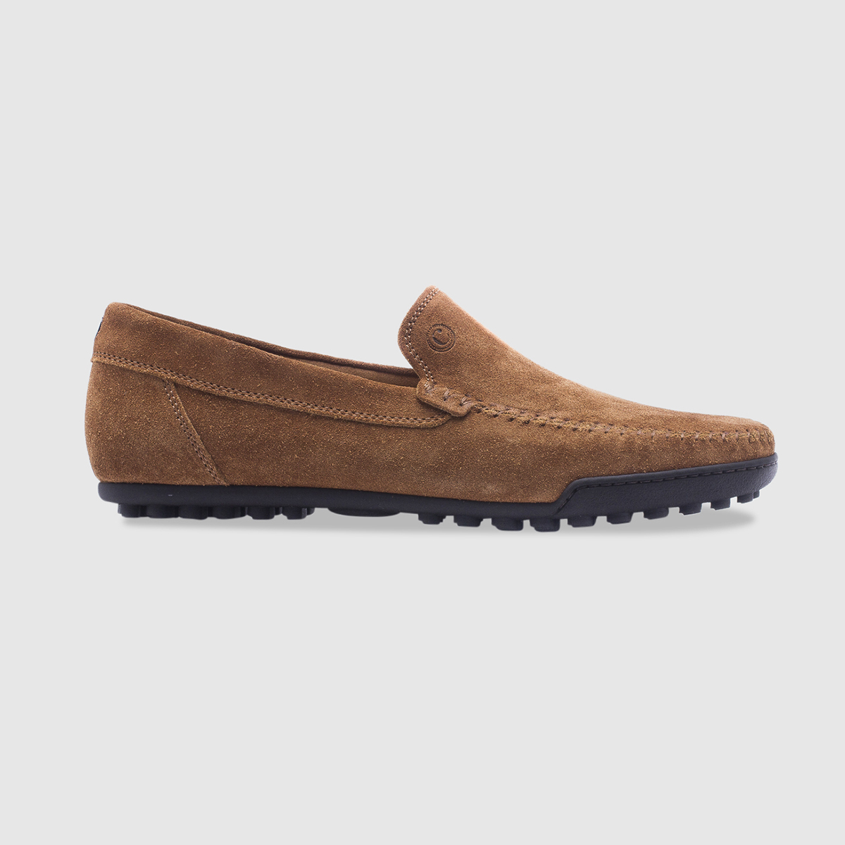 Unlined driving shoe in suede – umber Calò on sale 2022