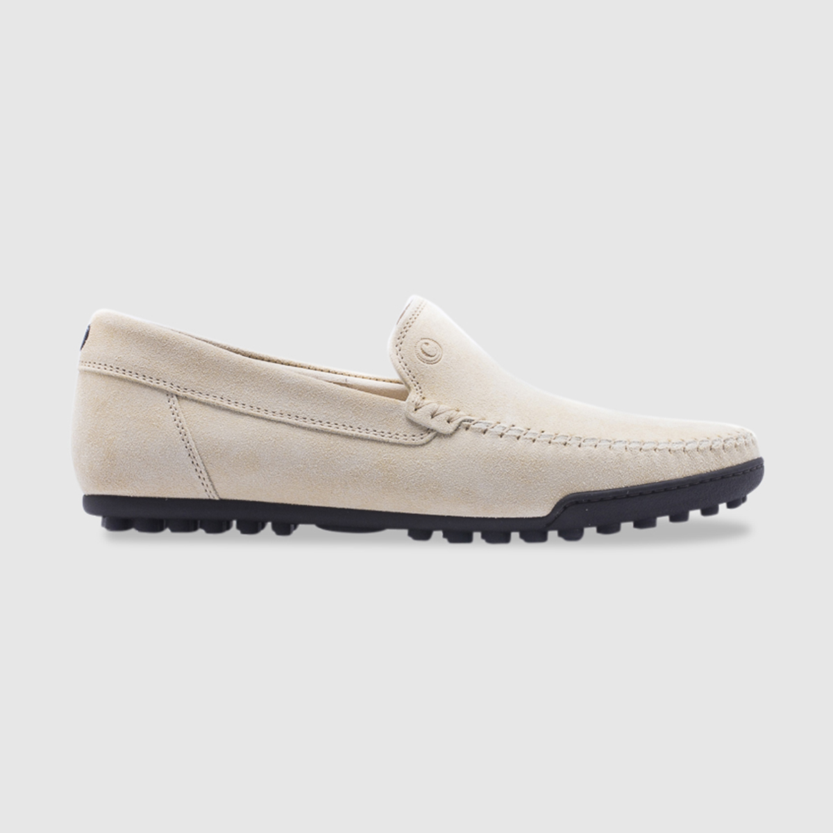 Unlined driving shoe in suede – cream Calò on sale 2022