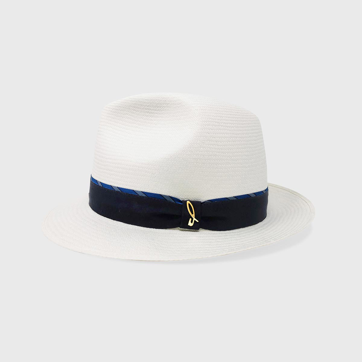 Small Wing Fedora Hat – White