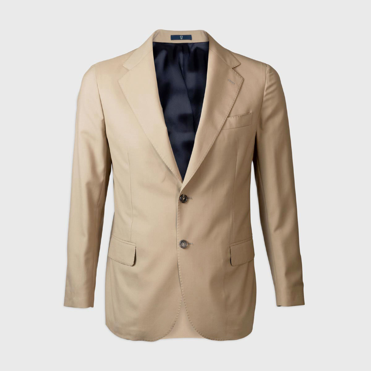 Half-lined single-breasted jacket in 130’S Drago Wool – Beige Melillo 1970 on sale 2022