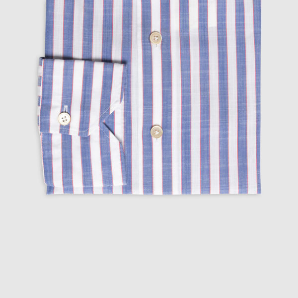 G.Inglese Cotton Chambray Striped Shirt