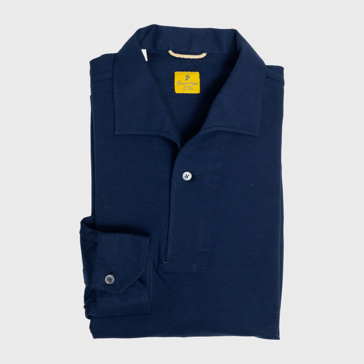 Miami Collar Piquet Polo Shirt in Navy Blue G. Inglese on sale 2022