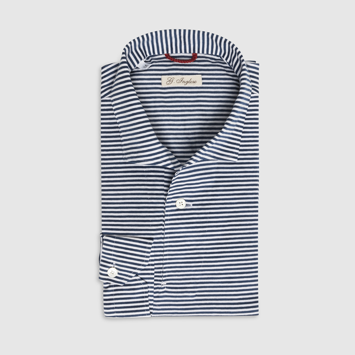 Striped Cotton Jersey Polo Shirt G. Inglese on sale 2022