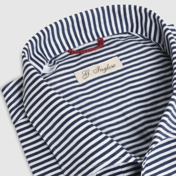 Striped Cotton Jersey Polo Shirt