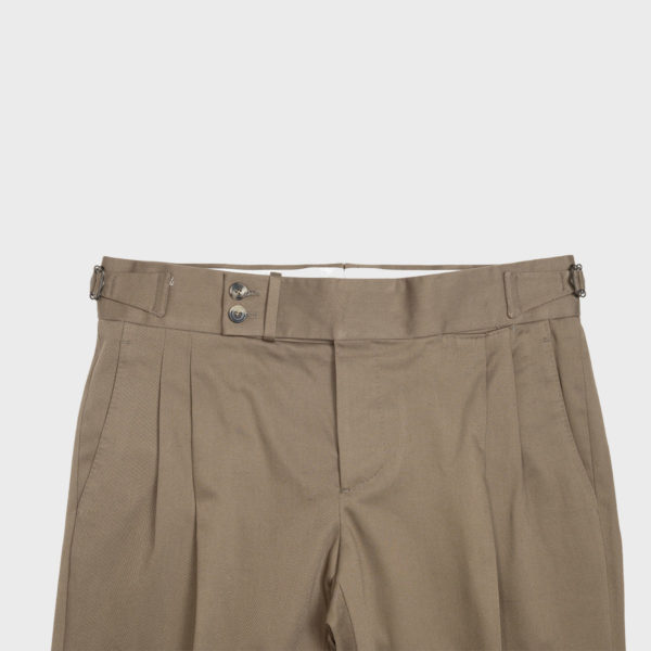 Gurkha Pants in Elastic Cotton – Brown