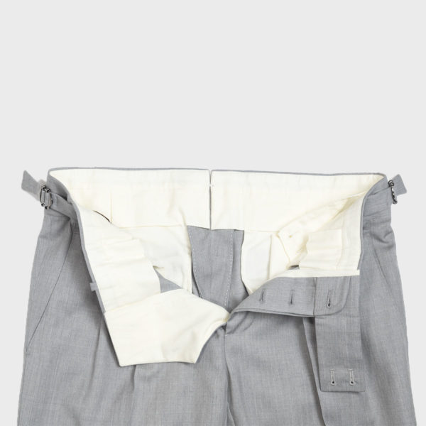 Two Pleats Gurkha Cotton Trousers – Grey