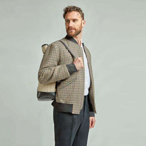 100% Wool “Pied de Poule” Pattern Jacket