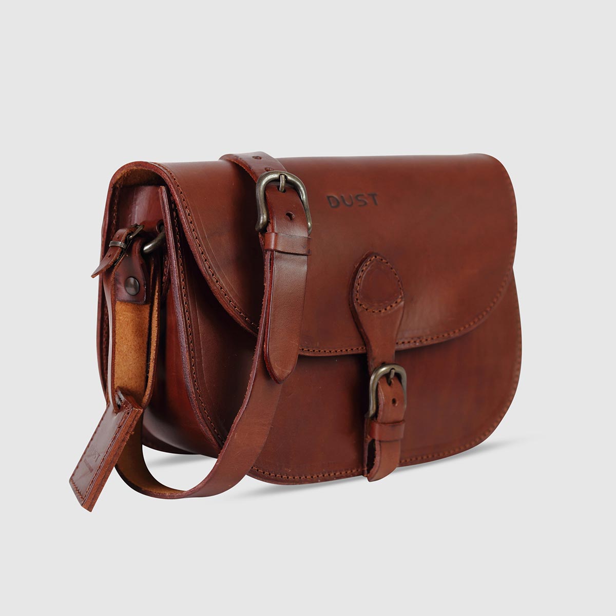 Minimal Shoulder Bag – Havana Leather The Dust on sale 2022 4