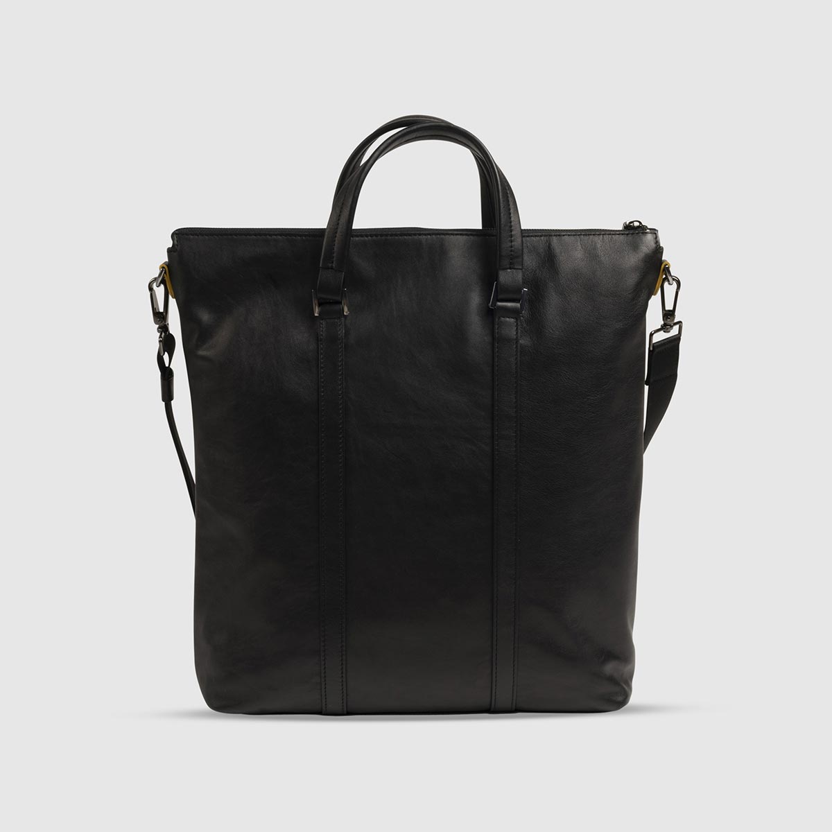 Crossbody Bag in Black Nappa Letaher Plinio Visonà on sale 2022 2