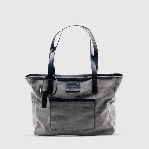 Water-repellent Cotton Tote Bag – Grey