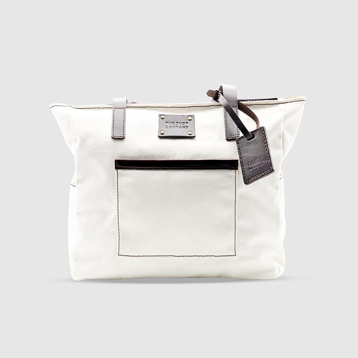 Water-repellent Cotton Tote Bag – White