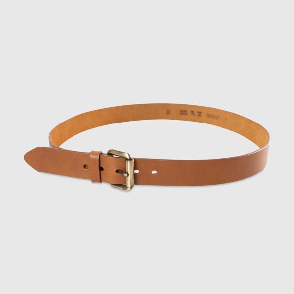 Genuine Tuscan Leather Belt – Light Brown Leather