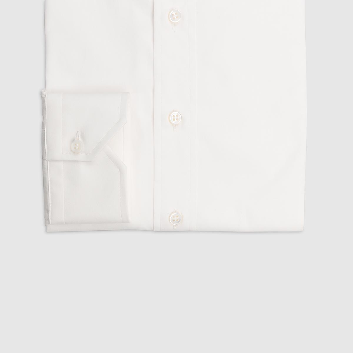 100% Double Twisted Popeline Cotton Shirt – White Camiceria Ambrosiana on sale 2022 2