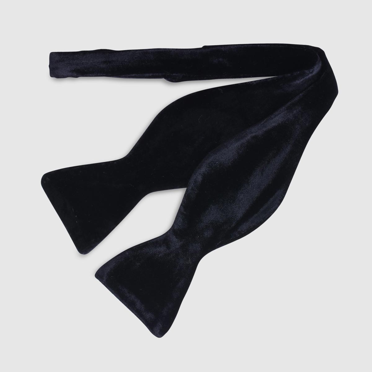 Black Self-tie Velvet Bow Tie Serà Fine Silk on sale 2022 2