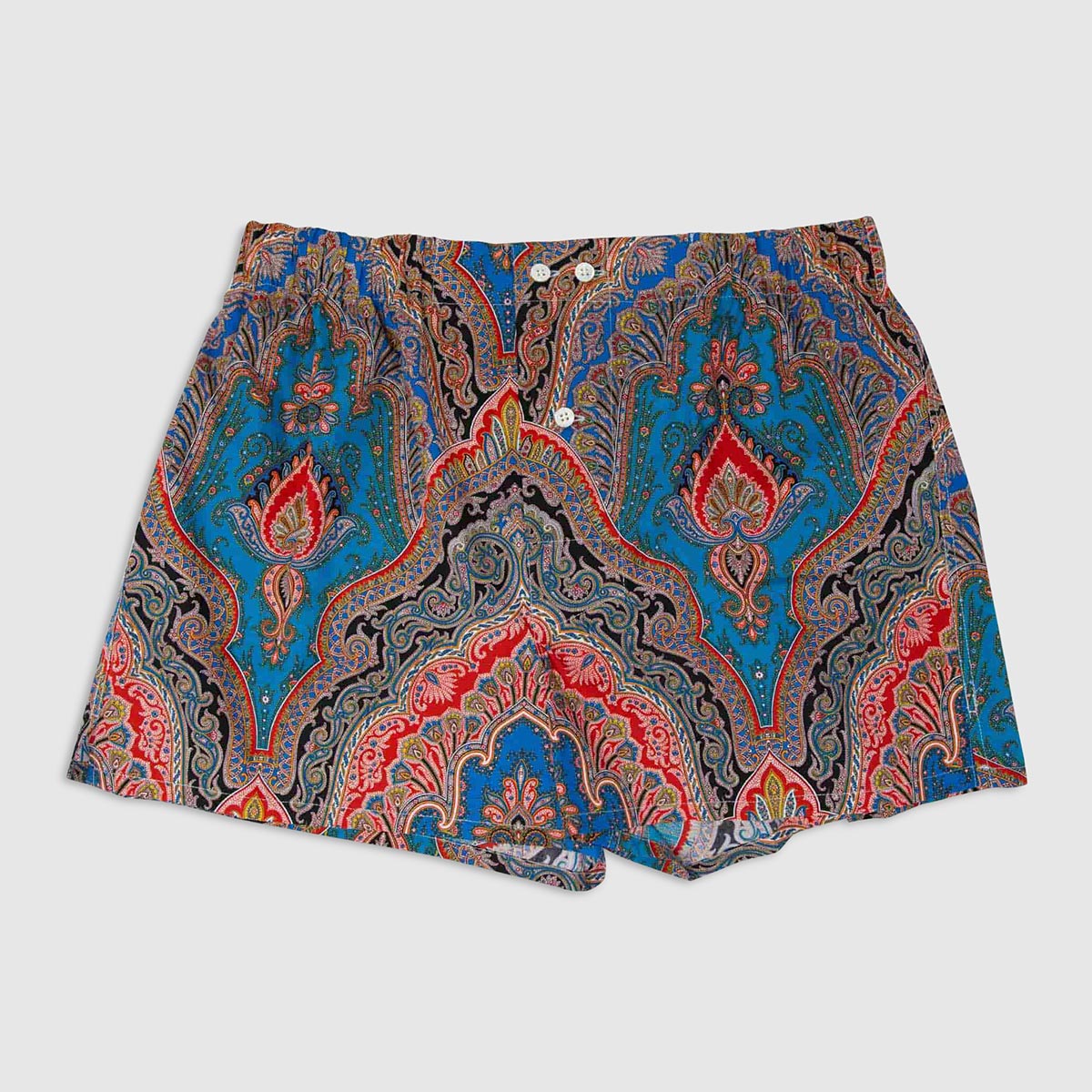 Paisley Patterned Cotton Boxer Shorts – XL