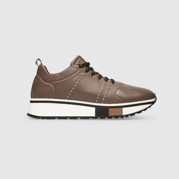 Sneakers Alta “F65” in Nappa fango