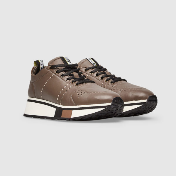 Sneakers Alta “F65” in Nappa fango