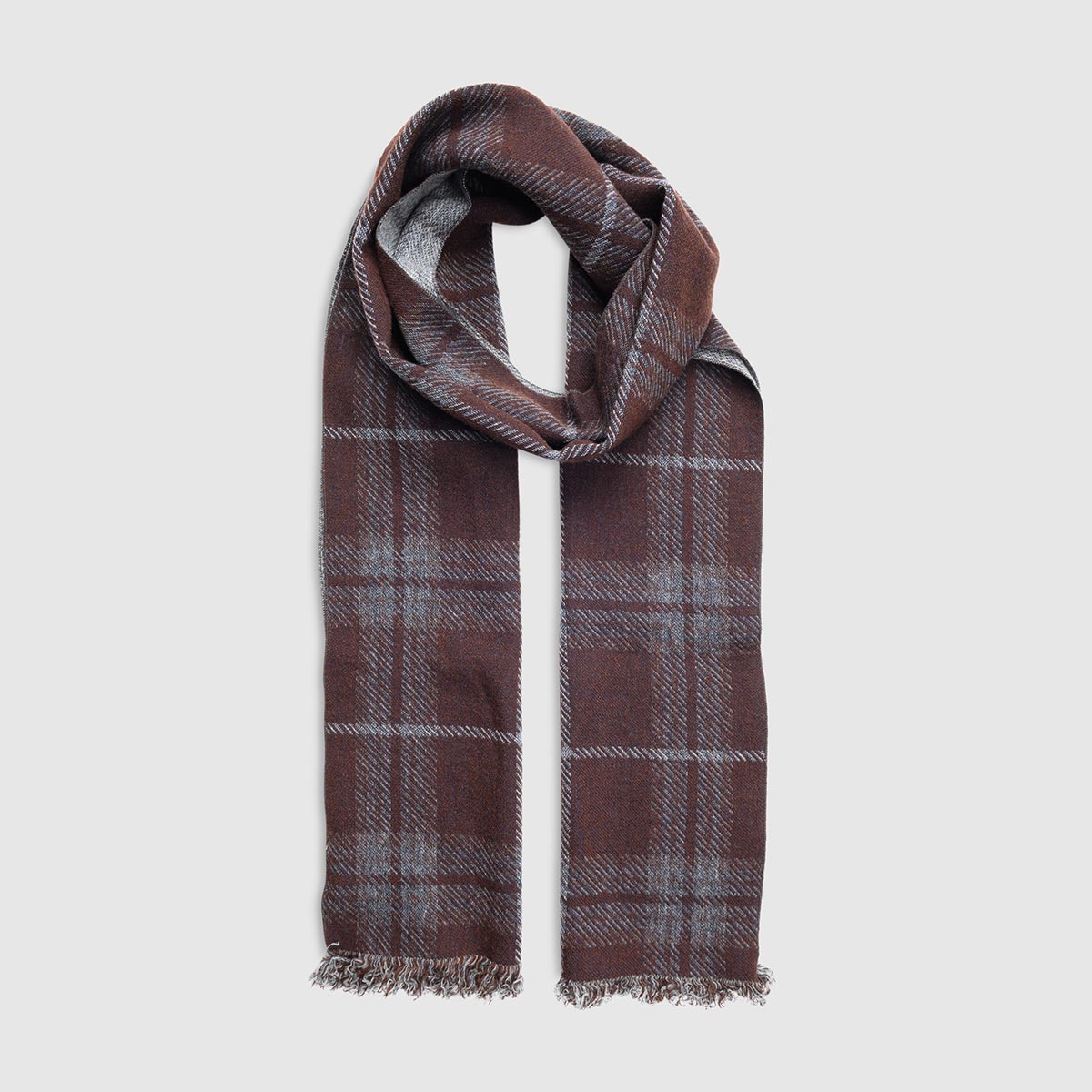 Checked Wool Scarf Checked Wool Scarf