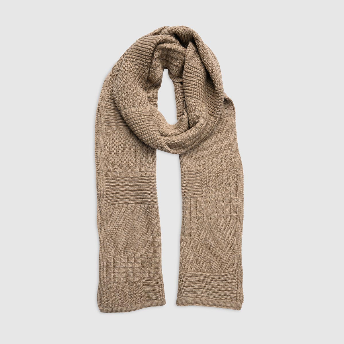 Double Face plain wool scarf