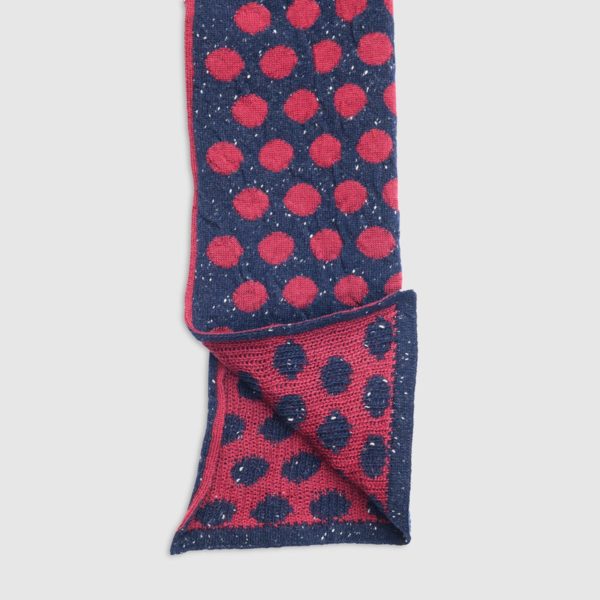 Double Face Polka Dot Wool Scarf