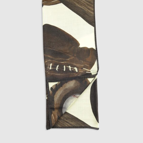 Wool Silk Scarf With Sport Patterns