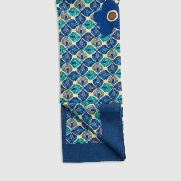 Wool Scarf With Floral Patterns