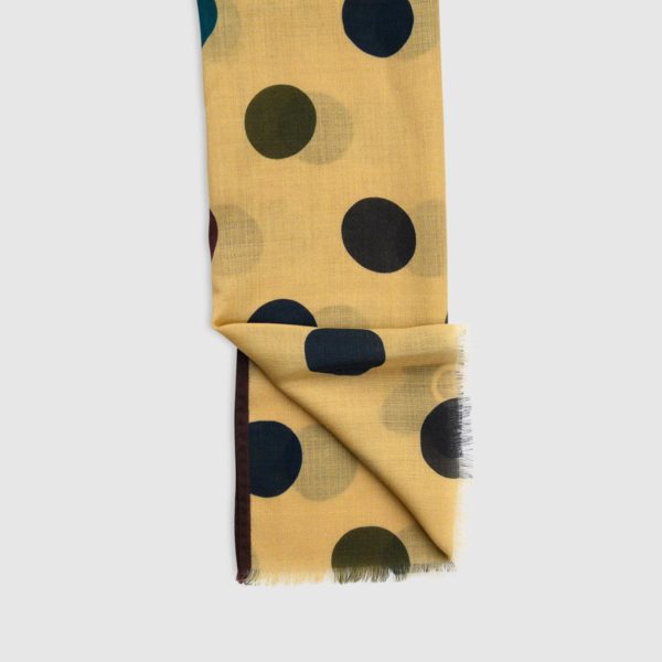 Wool Scarf With Polka Dots