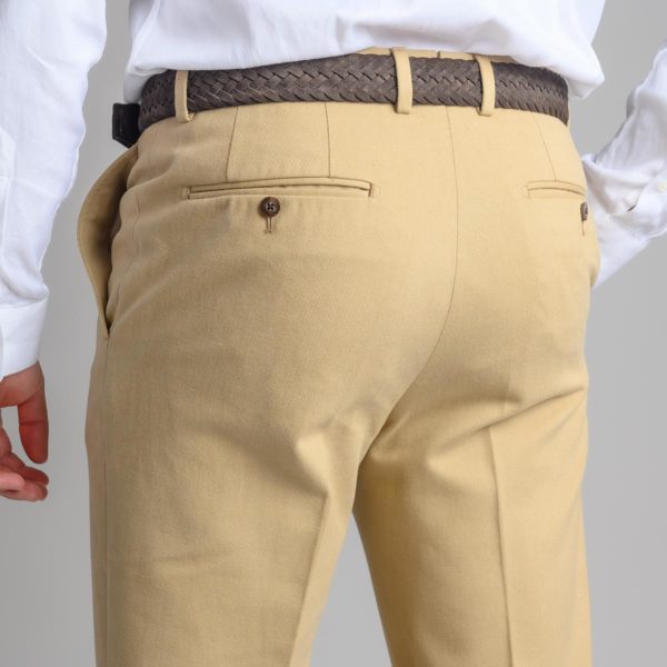 Pantalone Beige Classico in Cotone Invernale