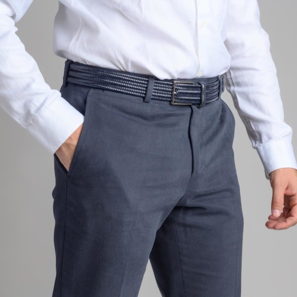 Pantalone Blu Classico in Cotone Invernale
