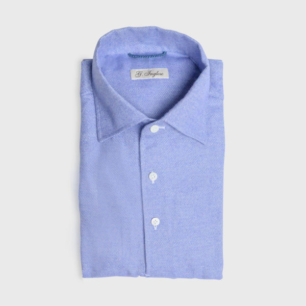 Mastroianni Lilac Cotton Flannel Polo Shirt