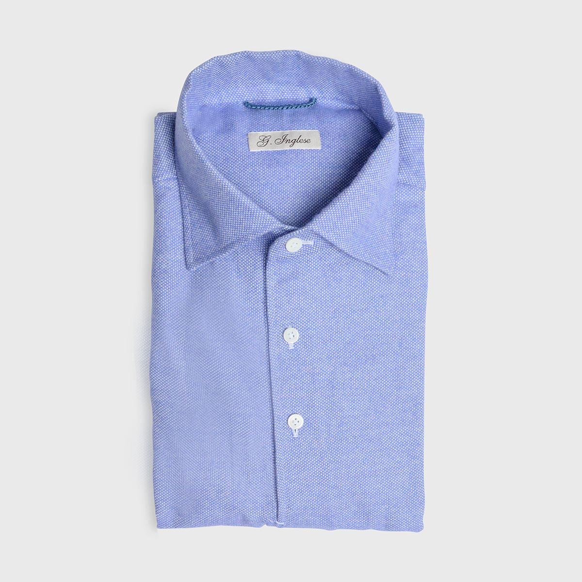 Mastroianni Lilac Cotton Flannel Polo Shirt G. Inglese on sale 2022