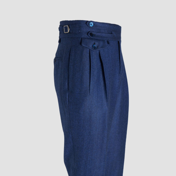 Blue Wool Dress Trouser