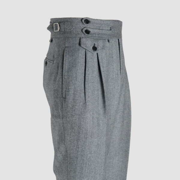 Grey Wool Dress Trouser