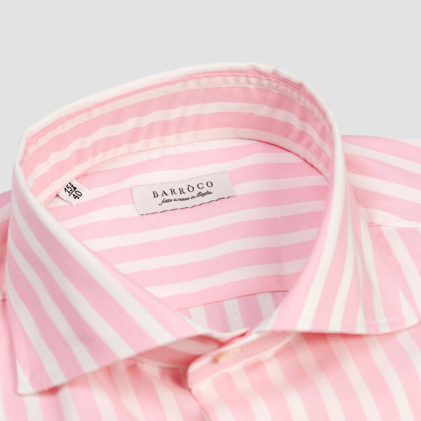 Pink White Stripes Oxford Shirt