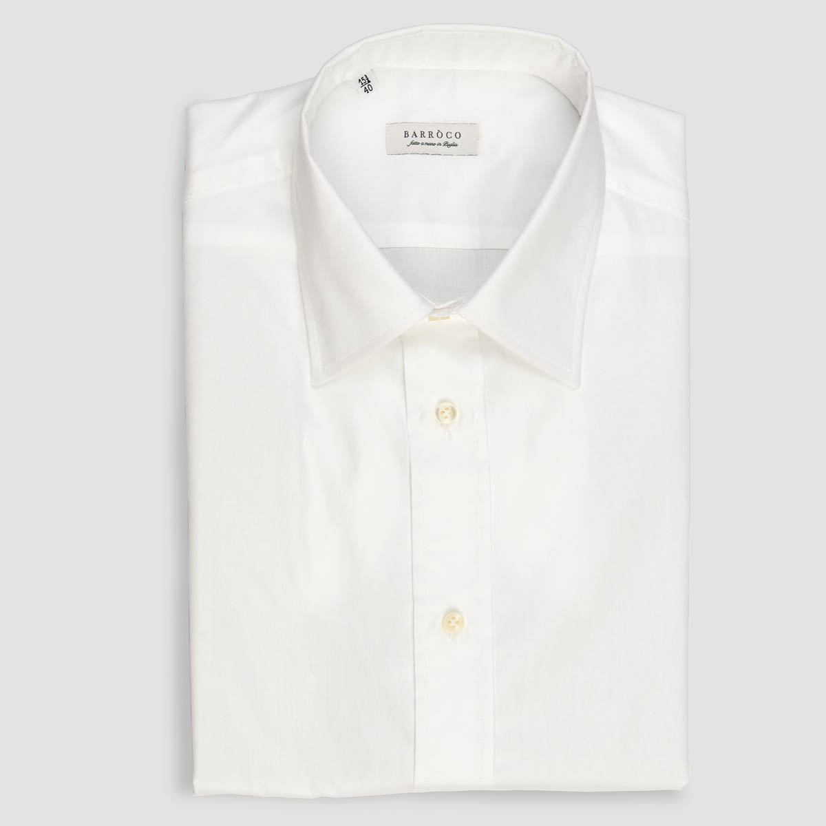 Albini White Oxford Cotton Shirt
